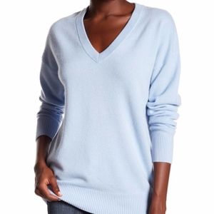 Frame Denim Oversized V-Neck Sweater